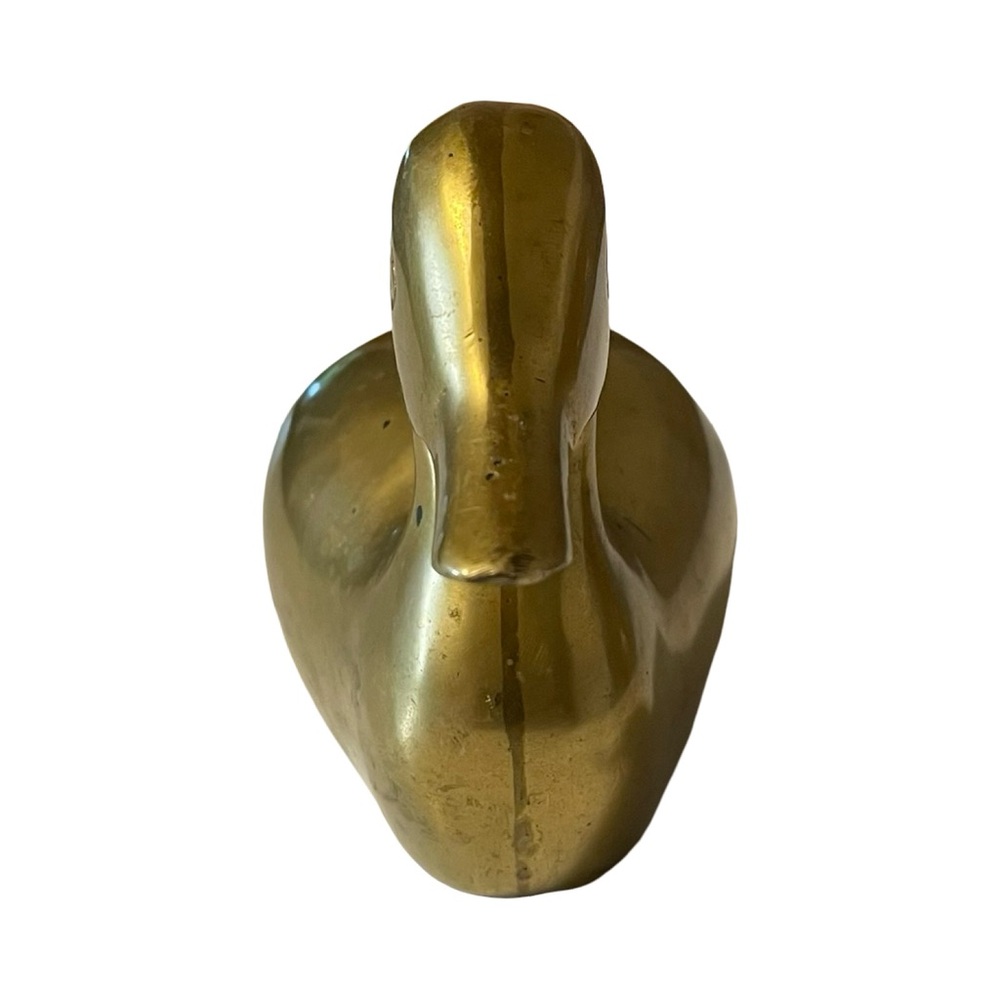 ✨ Vintage Heavy Brass Duck Figurine 🦆 - Picture 4 of 7